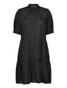 Flounced Dress With Lenzing™ Ecovero™ Polvipituinen Mekko Black Esprit...