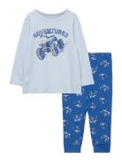 Nkmnightset Nautical Blue Atv Noos Pyjamasetti Pyjama Blue Name It