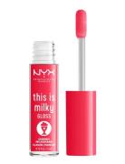 This Is Milky Gloss Huulikiilto Meikki Pink NYX Professional Makeup