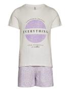 Koghazel Loungewear Top/Shorts Set Jrs Pyjamasetti Pyjama Purple Kids ...