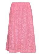 Nuryle Skirt Polvipituinen Hame Pink Nümph