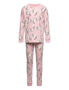 Pajama Aop Unicorn Animal Ao Pyjamasetti Pyjama Pink Lindex