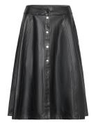 Vibrown Hw Coated Skirt Polvipituinen Hame Black Vila