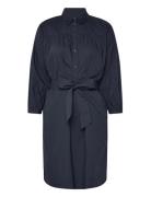 Women Dresses Light Woven Midi Polvipituinen Mekko Blue Esprit Collect...