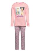 Long Pyjamas Pyjamasetti Pyjama Pink Barbie
