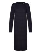 Cable C-Neck Dress Polvipituinen Mekko Navy GANT