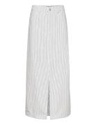 Onlmerle Hw Lon Slit Stripe Skirt Cc Pnt Pitkä Hame White ONLY