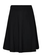 Sarita Skirt Black Polvipituinen Hame Black Jumperfabriken