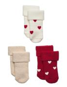 Sock 3P Terry With Soft Cuff Sukat Multi/patterned Lindex
