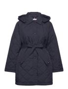Quilted Lw Padded Coat Tikkitakki Navy Tommy Hilfiger