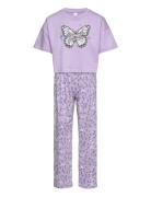 Pajama Boxy T Shirt Cute Swe Pyjamasetti Pyjama Purple Lindex