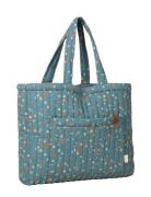 Quilted Tote Bag - Cobblest Tote Laukku Blue Fabelab