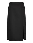 Annali Midi Skirt Polvipituinen Hame Black A-View