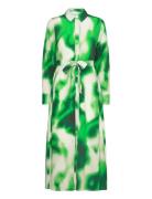 Slfclaudine Ls Ankle Shirt Dress B Polvipituinen Mekko Green Selected ...