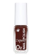 Minilack Oxygen Färg A744 Kynsilakka Meikki Burgundy Depend Cosmetic