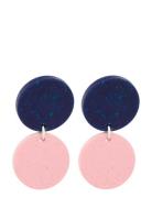 Dots Earrings No.2, Sweet Blueberry/Cherry Blossom Korvakoru Korut Pin...