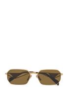 0Pr A51S 58 15N01T Neliönmuotoiset Aurinkolasit Gold Prada Sunglasses