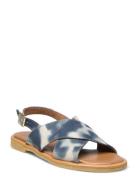 Sandals - Flat - Open Toe - Op Matalapohjaiset Sandaalit Blue ANGULUS