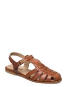 Sandals - Flat - Closed Toe - Op Matalapohjaiset Sandaalit Brown ANGUL...