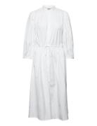 Cotton Broadcloth Dress Polvipituinen Mekko White Polo Ralph Lauren