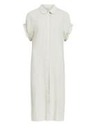 Objsanne Tiana S/S Dress Noos Polvipituinen Mekko White Object