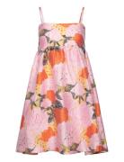 Jacquard Strap Dress Polvipituinen Mekko Multi/patterned Rosemunde
