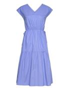 Essaga Midi Dress Polvipituinen Mekko Blue Esme Studios
