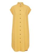 Byfalakka Ss Shirt Dress - Polvipituinen Mekko Yellow B.young