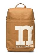 Mono Backpack Solid Reppu Laukku Brown Marimekko