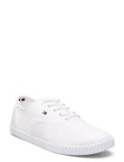 Canvas Lace Up Sneaker Matalavartiset Sneakerit Tennarit White Tommy H...