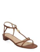 Fallon Nappa Leather Sandal Matalapohjaiset Sandaalit Brown Lauren Ral...