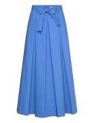 Jona 90 V Skirt Polvipituinen Hame Blue Andiata