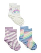 Sock 3 P Sg Rainbow Candy Stri Sukat Multi/patterned Lindex
