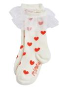 Hearts Frill 1-Pack Socks Sukat White Mini Rodini