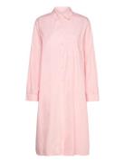 Delphine Dress Paper Touch Polvipituinen Mekko Pink Naja Lauf