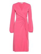 Catjaiw Wrap Dress Polvipituinen Mekko Pink InWear