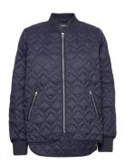 Quilted Jacket With Rib Knit Collar Tikkitakki Navy Esprit Collection