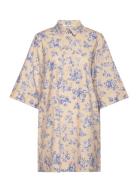 Tinne Dress Lyhyt Mekko Beige Second Female