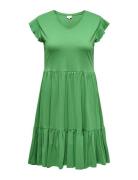 Carmay Life Cap Sl Frill Dress Jrs Noos Lyhyt Mekko Green ONLY Carmako...