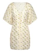 Slkamila Jacinta Dress Lyhyt Mekko Cream Soaked In Luxury