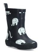 Wellies W.elephant Print Shoes Rubberboots High Rubberboots Blue CeLaV...