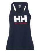 W Hh Logo Singlet Sport T-shirts & Tops Sleeveless Blue Helly Hansen