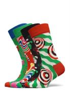 4-Pack Psychedelic Candy Cane Socks Gift Set Underwear Socks Regular S...