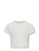 Kognella S/S O-Neck Top Noos Jrs Tops T-shirts Short-sleeved White Kid...