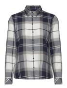 Barbour Bredon Check Tops Shirts Long-sleeved Navy Barbour