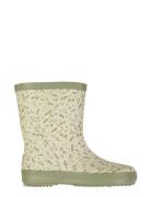 Rubber Boot Alpha Print Shoes Rubberboots High Rubberboots Green Wheat