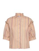 Yuna Shirt Tops Blouses Short-sleeved Multi/patterned Minus