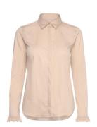 Mmmattie Flip Shirt Tops Shirts Long-sleeved Beige MOS MOSH