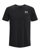 Ua Logo Emb Heavyweight Ss Sport T-shirts Short-sleeved Black Under Ar...