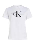 Core Monologo Regular Tee Tops T-shirts & Tops Short-sleeved White Cal...